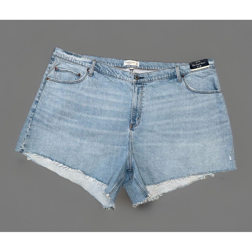 NWT Abercrombie And Fitch "The Dad Short" High Rise Curve Love Size 37/24